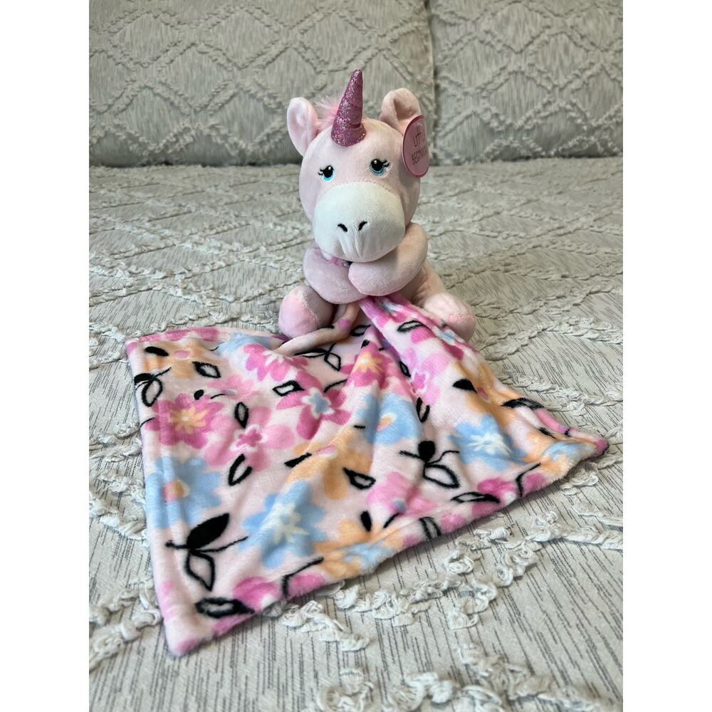 Little Beginnings Unicorn Plush Lovey Security Blanket Stuffed Animal Toy